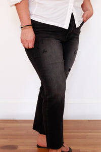 Alexis High Rise Straight Crop Jeans