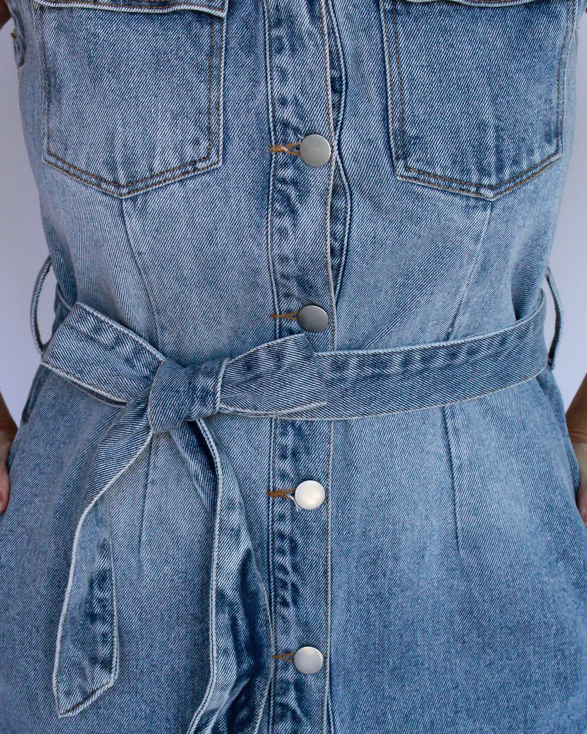 Dancehall Denim Maxi Dress