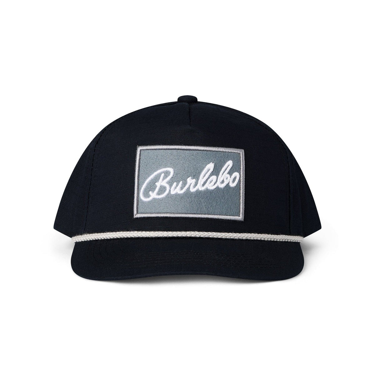 BURLEBO Grey Patch Hat - Black