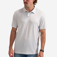 Texas Performance Polo-Grey & White