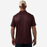 Vintage Helmets Performance Polo-Black & Red