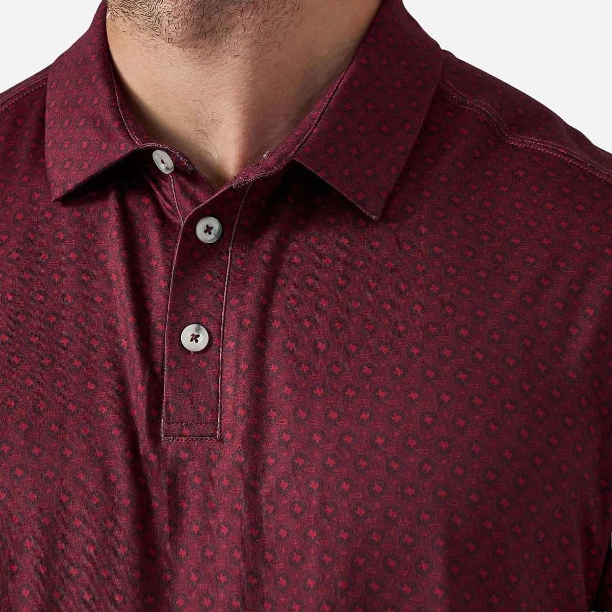 Vintage Helmets Performance Polo- Maroon