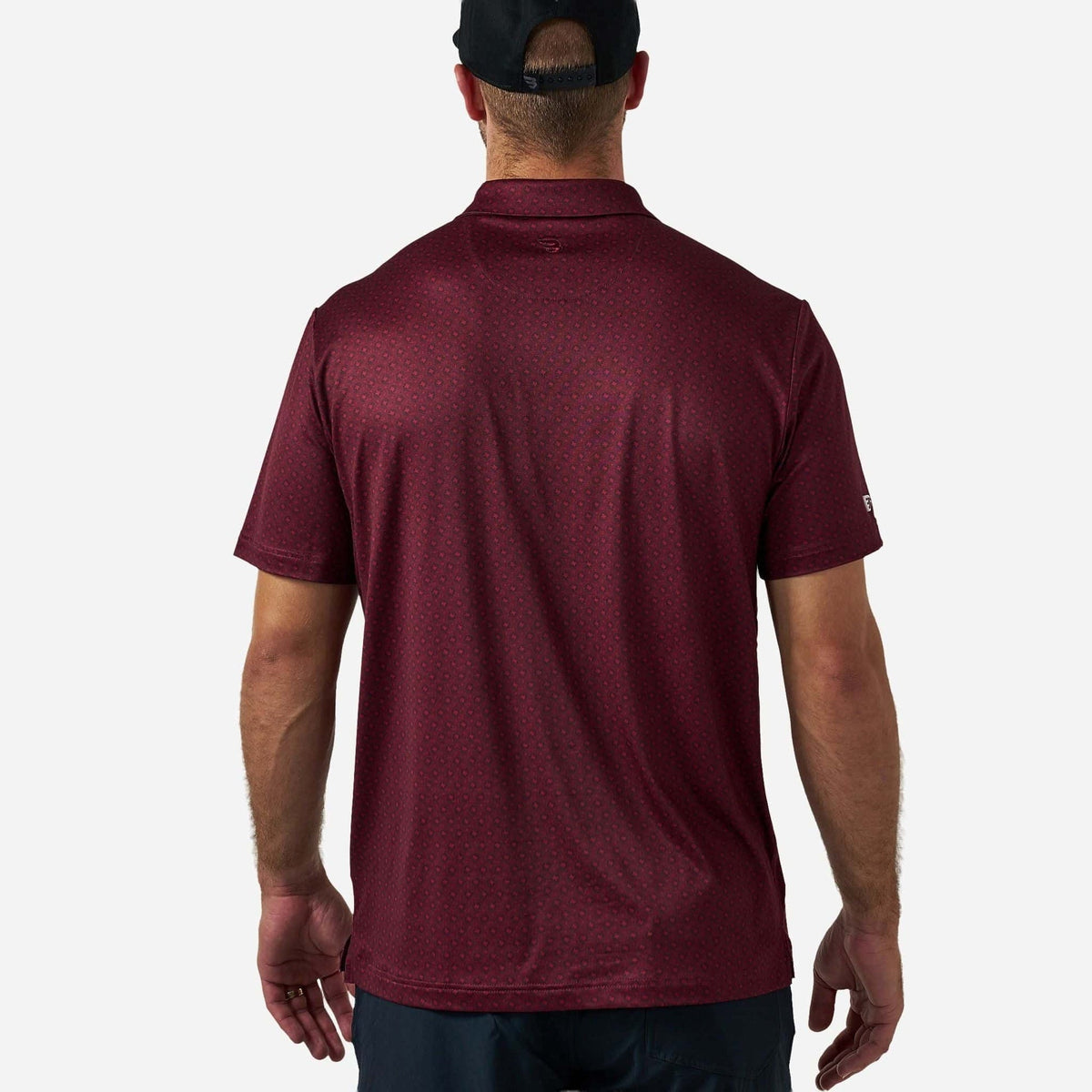 Vintage Helmets Performance Polo- Maroon