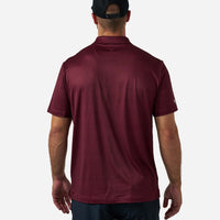 Vintage Helmets Performance Polo- Maroon