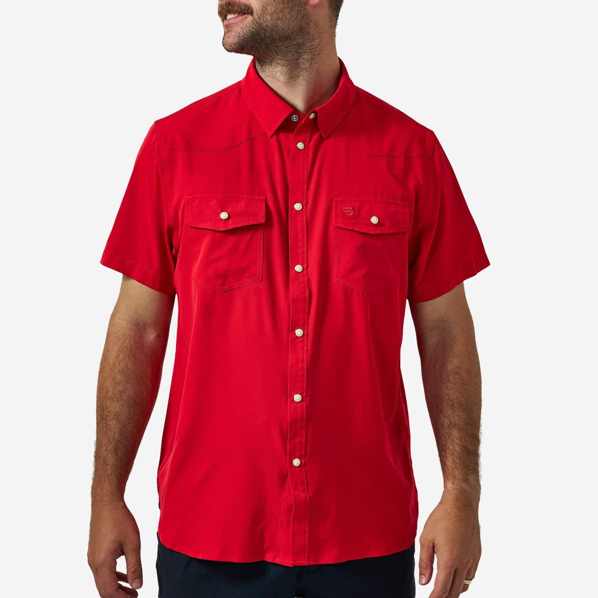 Performance Western Shirt-Red