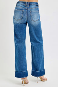 Manda High Rise Wide Cuff Jeans