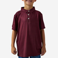 Vintage Helmets Youth Performance Polo-Maroon