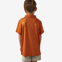 Vintage Helmets Youth Performance Polo-Burnt Orange