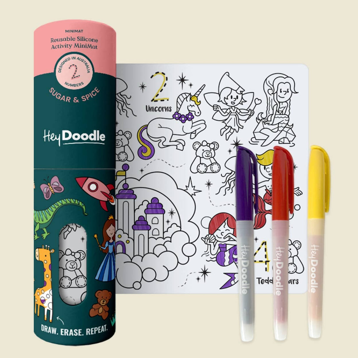 Mini Coloring & Doodle Mats