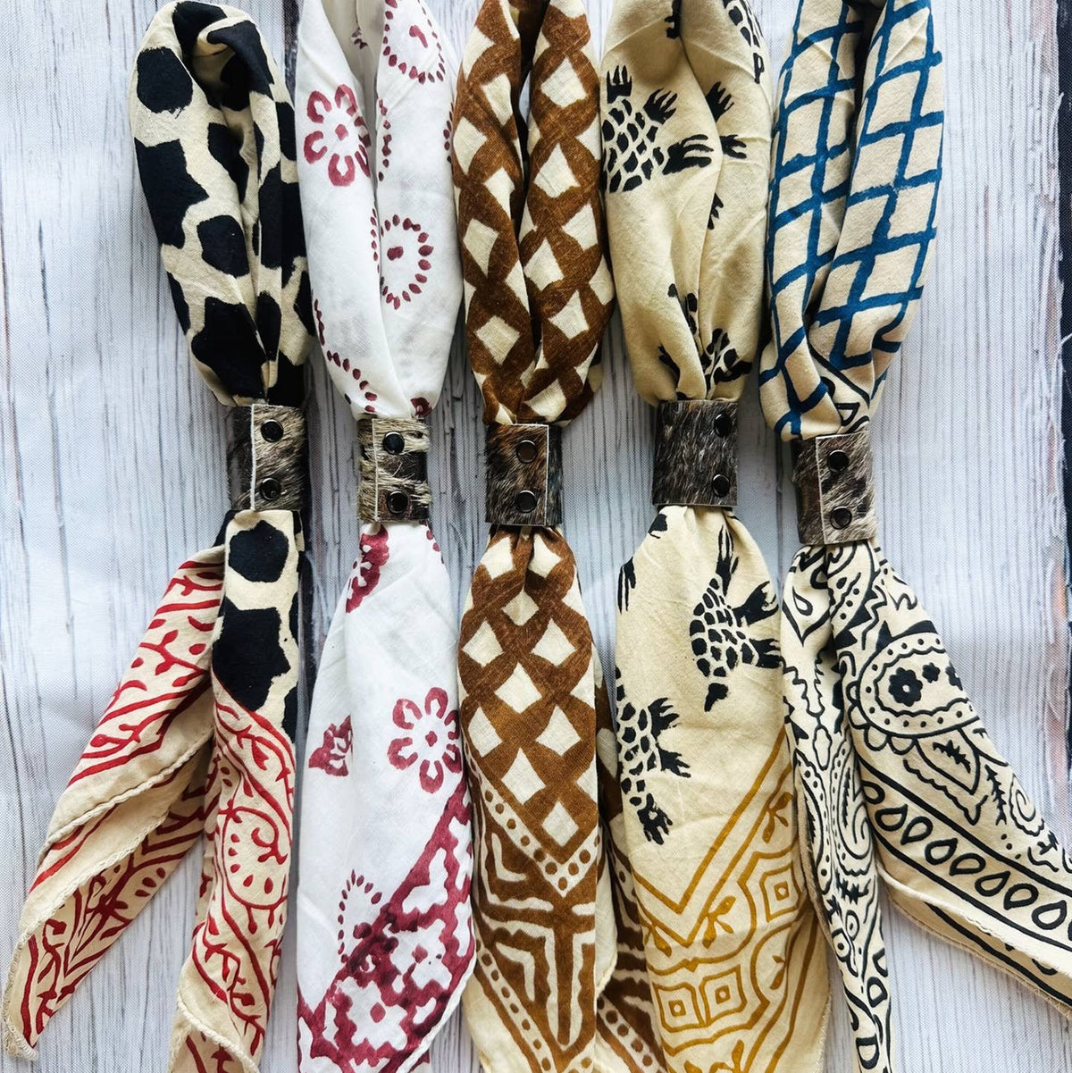 Boho Hand Dyed Bandanas