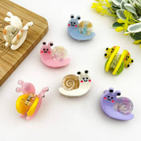 Mini Snail Hair Clip- Purple