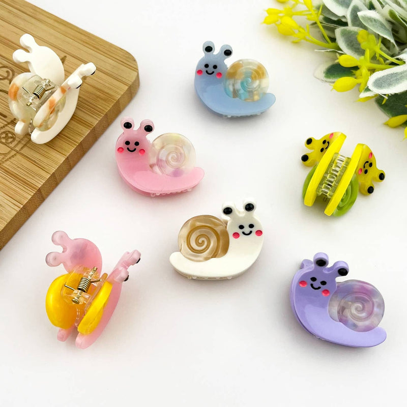 Mini Snail Hair Clip- Purple