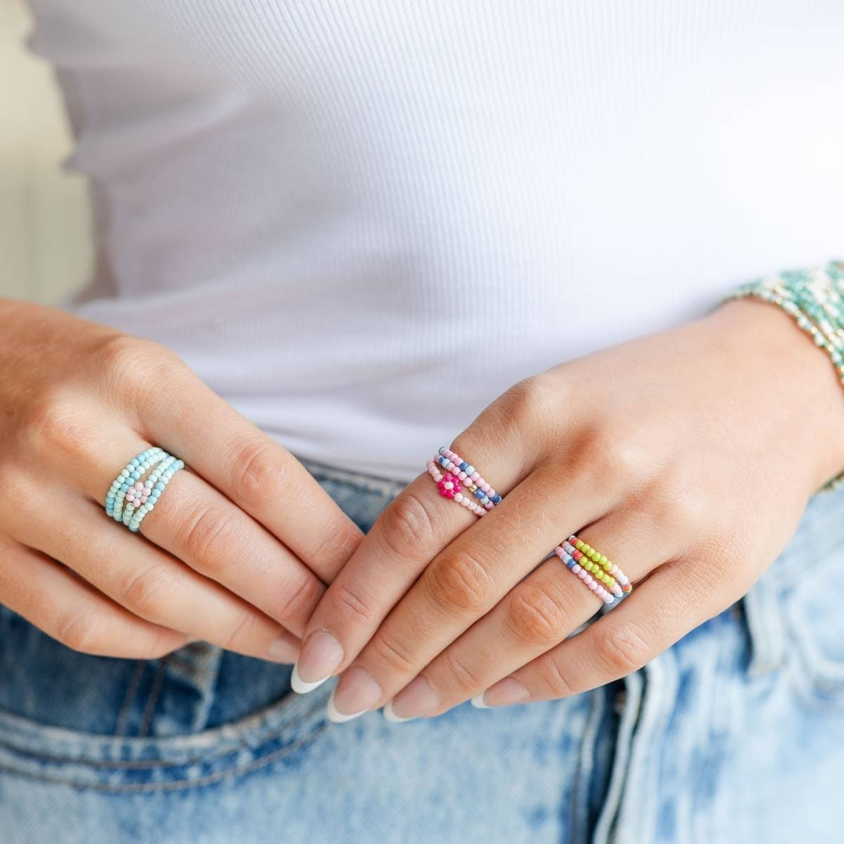 Flower Stretch 2mm Rings