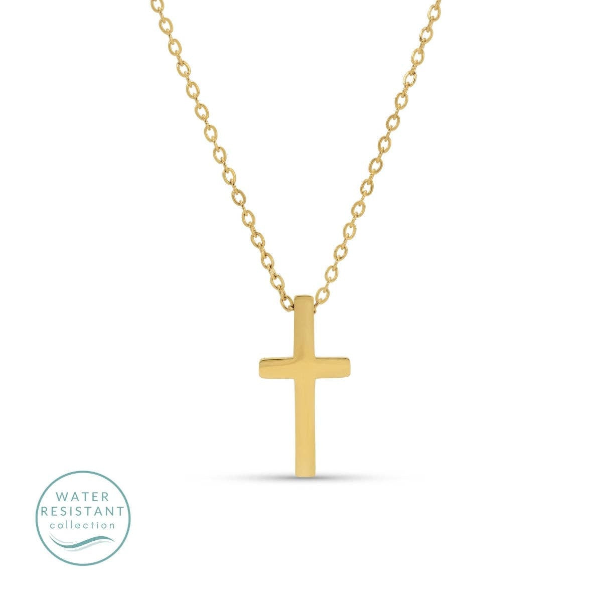 Cross Pendant Necklace- Water Resistant