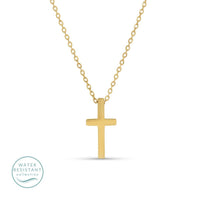 Cross Pendant Necklace- Water Resistant