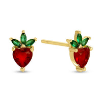Strawberry Charm Studs