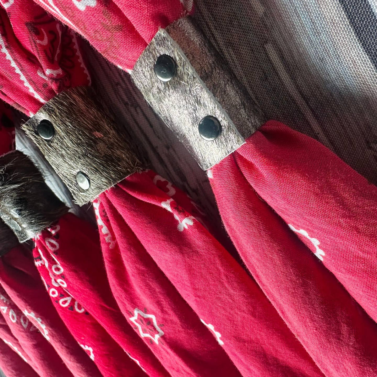 Cherry Red Hand Dyed Bandanas
