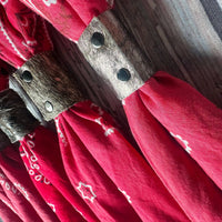 Cherry Red Hand Dyed Bandanas
