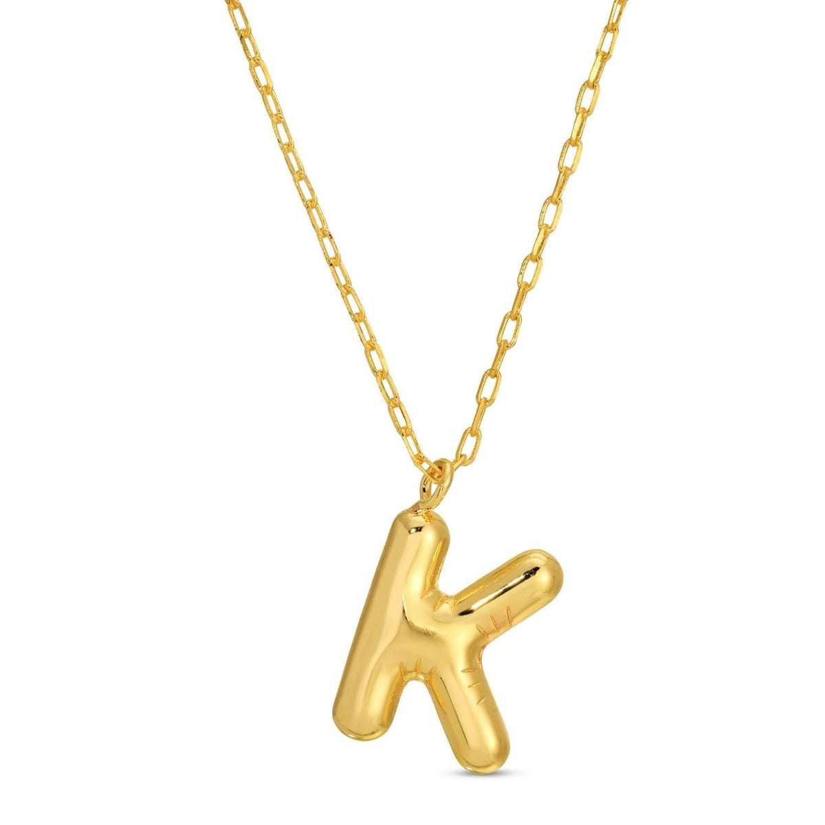 Large Balloon Initial Necklace