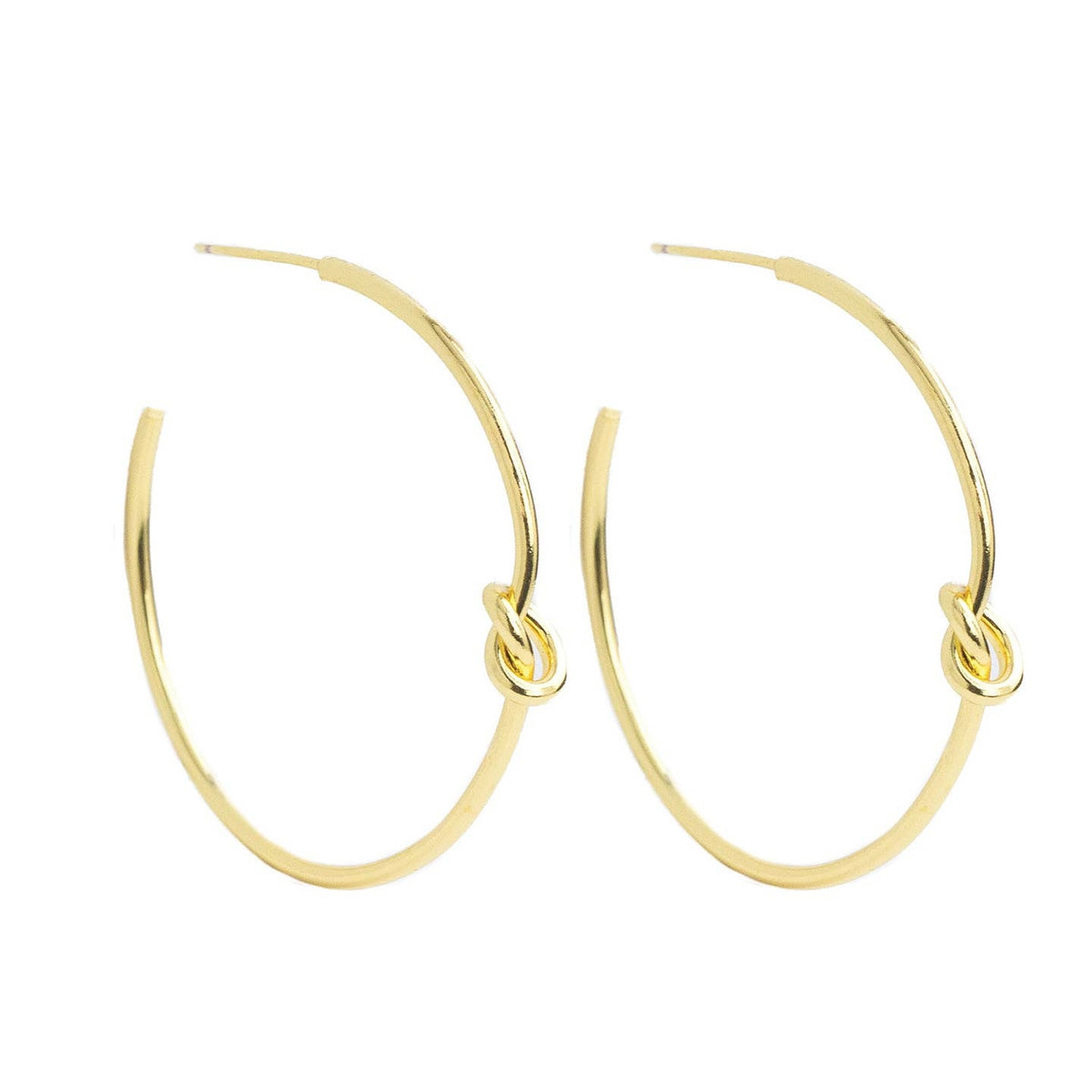 Knot Hoop Earring