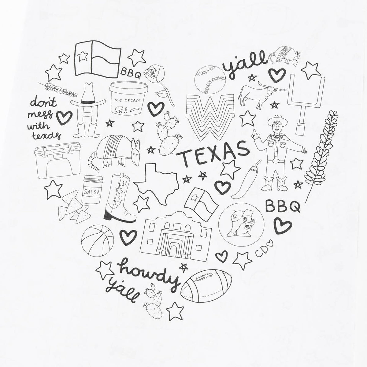 Texas Coloring Book