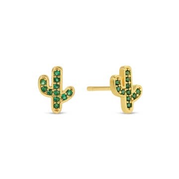 Stud Earrings on Velvet Gift Tag