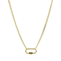 Lotus Carabiner Charm Chain