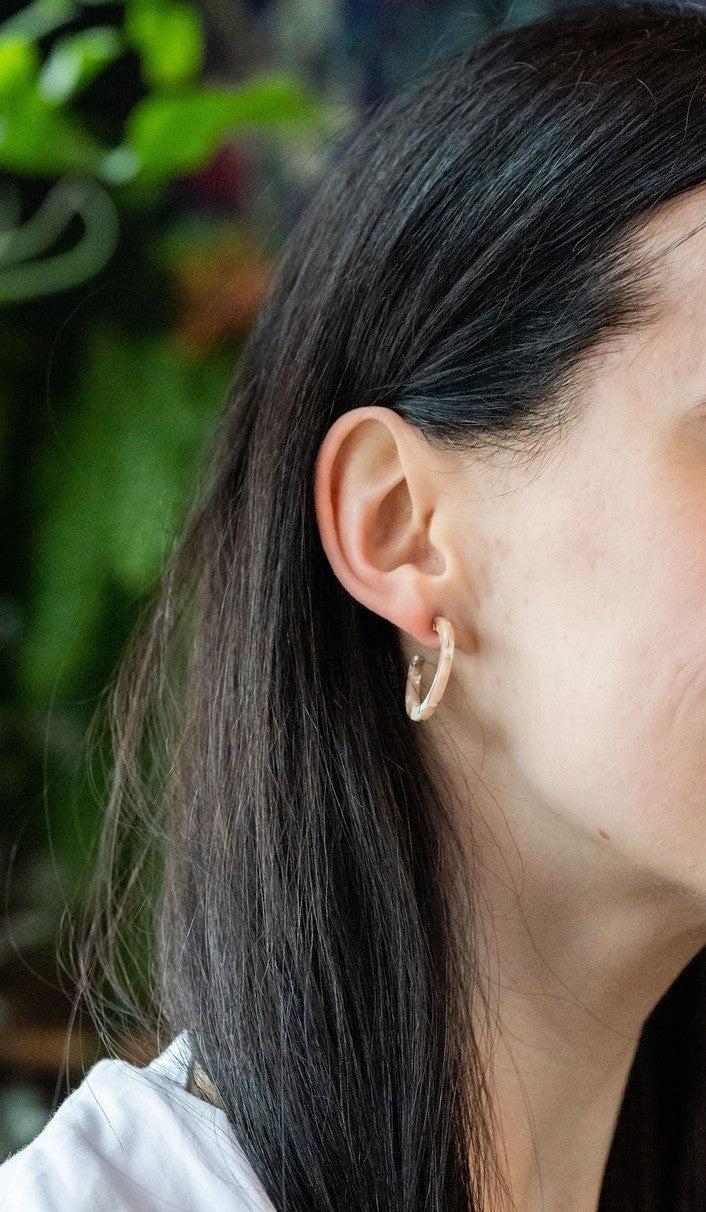 Cam Mini Hoops-Sandstone