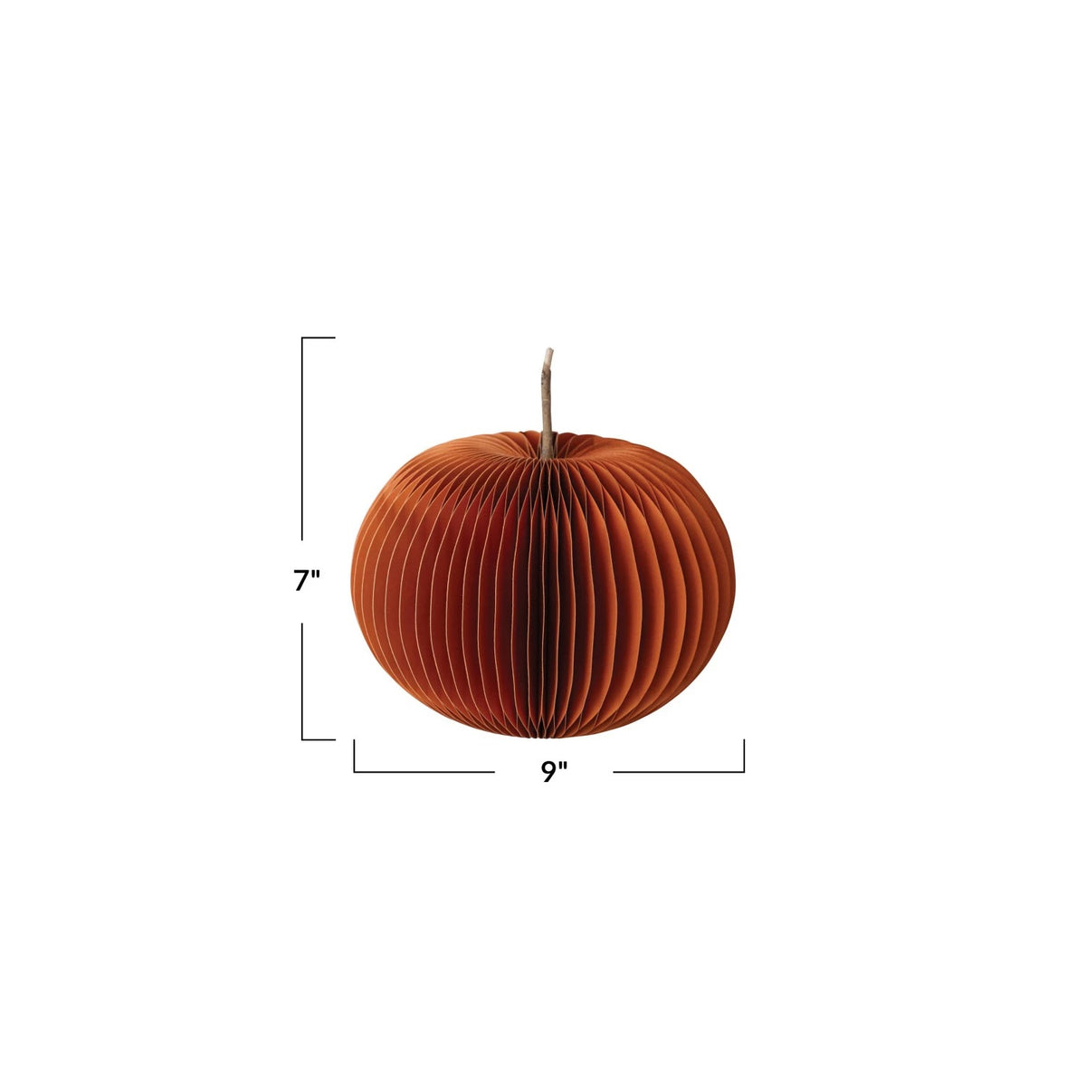 Paper Folding Honeycomb Pumpkin