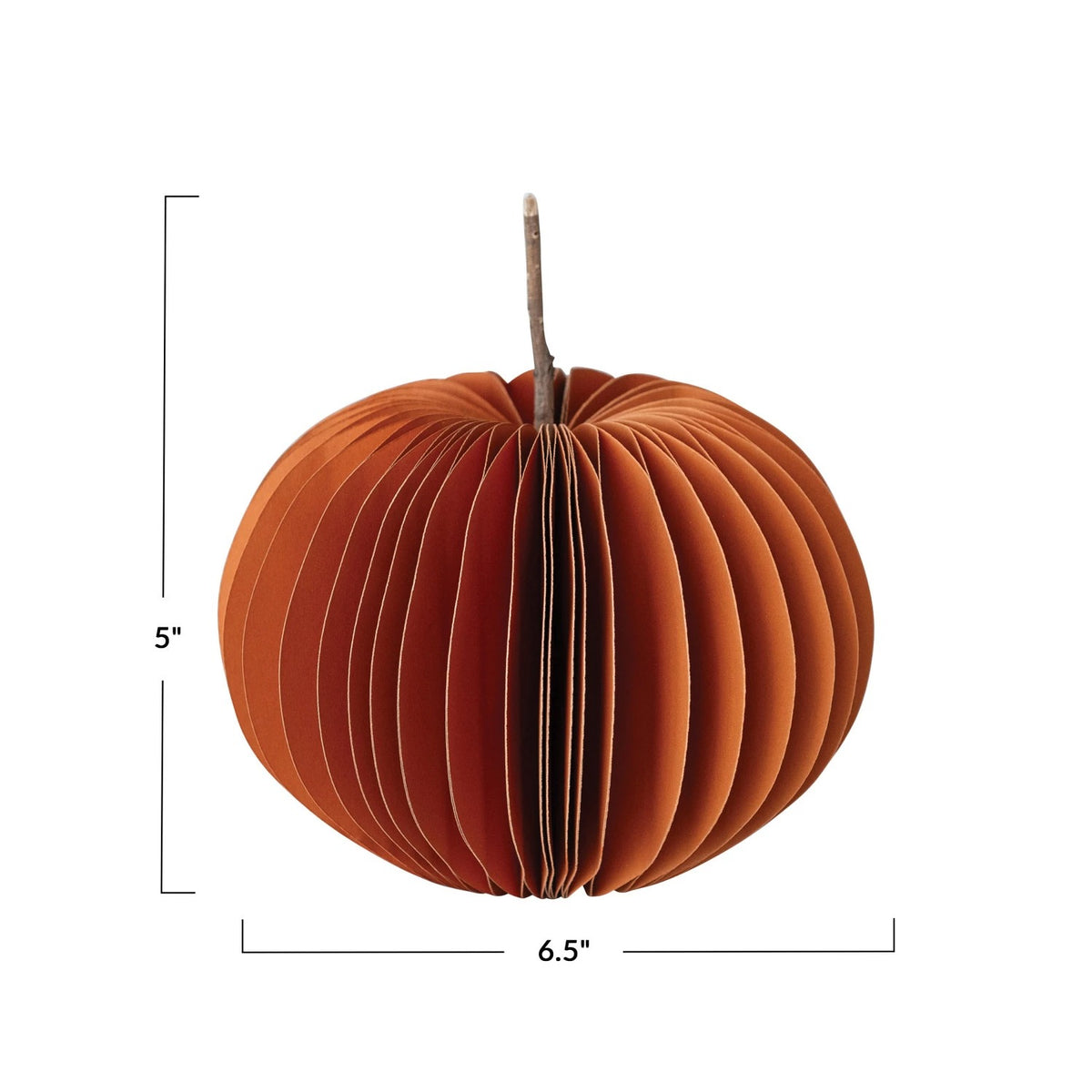 Paper Folding Honeycomb Pumpkin