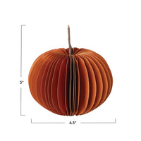 Paper Folding Honeycomb Pumpkin