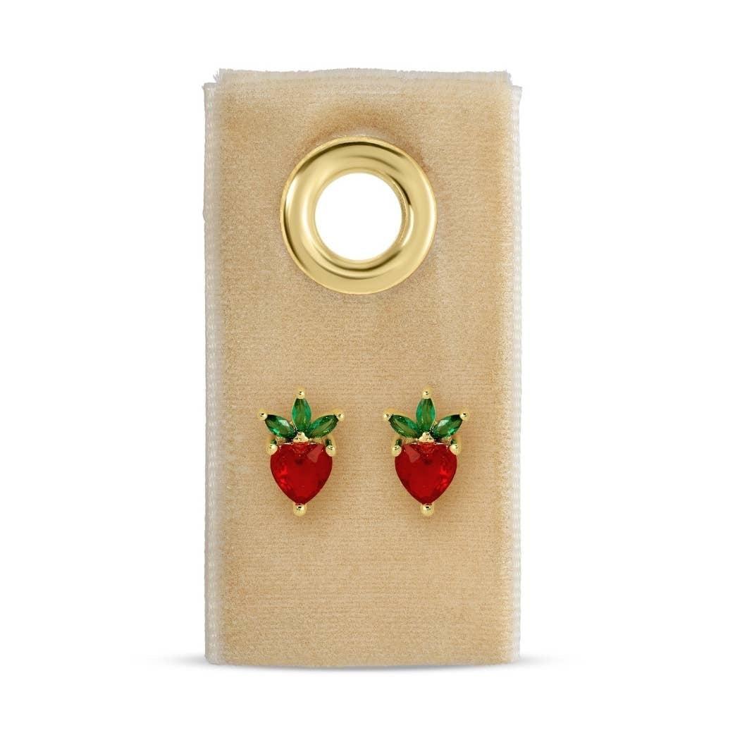 Strawberry Charm Studs