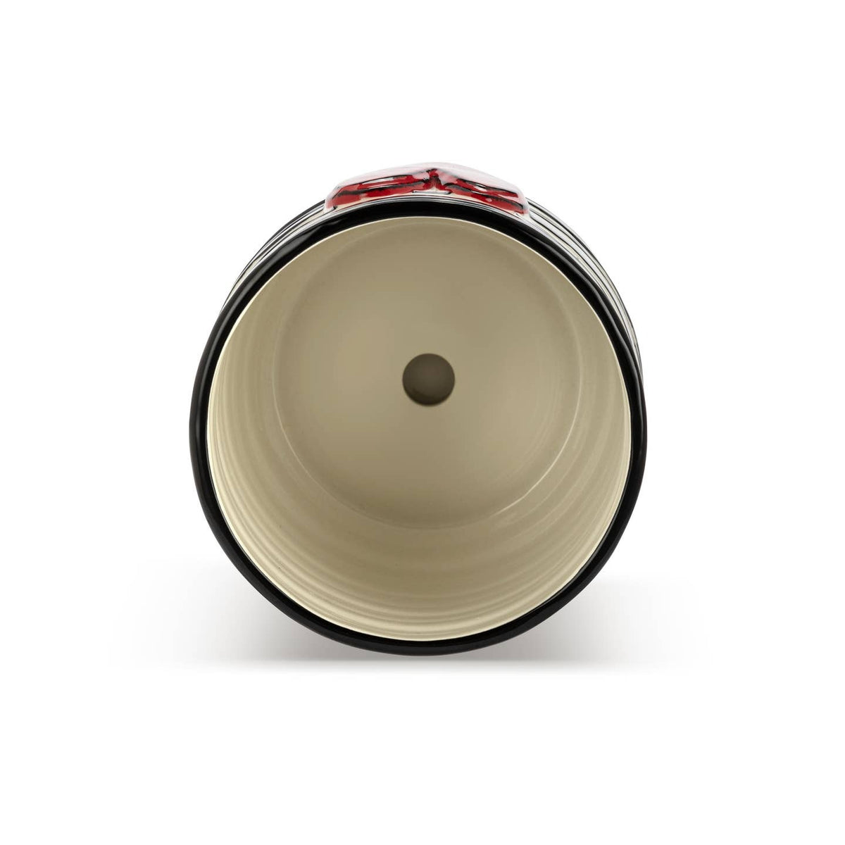 Striped Red Heart Planter & Saucer