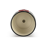 Striped Red Heart Planter & Saucer