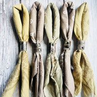 Earth Tones Hand Dyed Bandanas