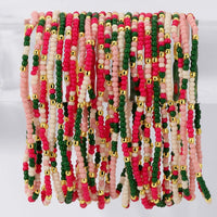Beadeded 2mm Colored Bracelet- Set of 4