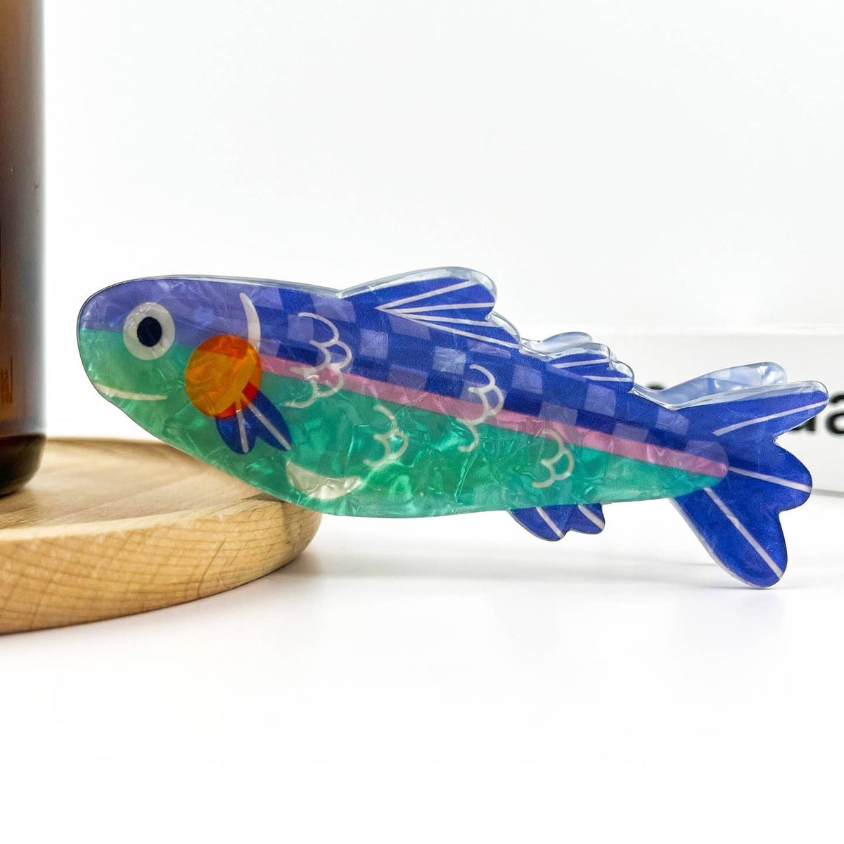 Green/Blue Sardine Hair Clip