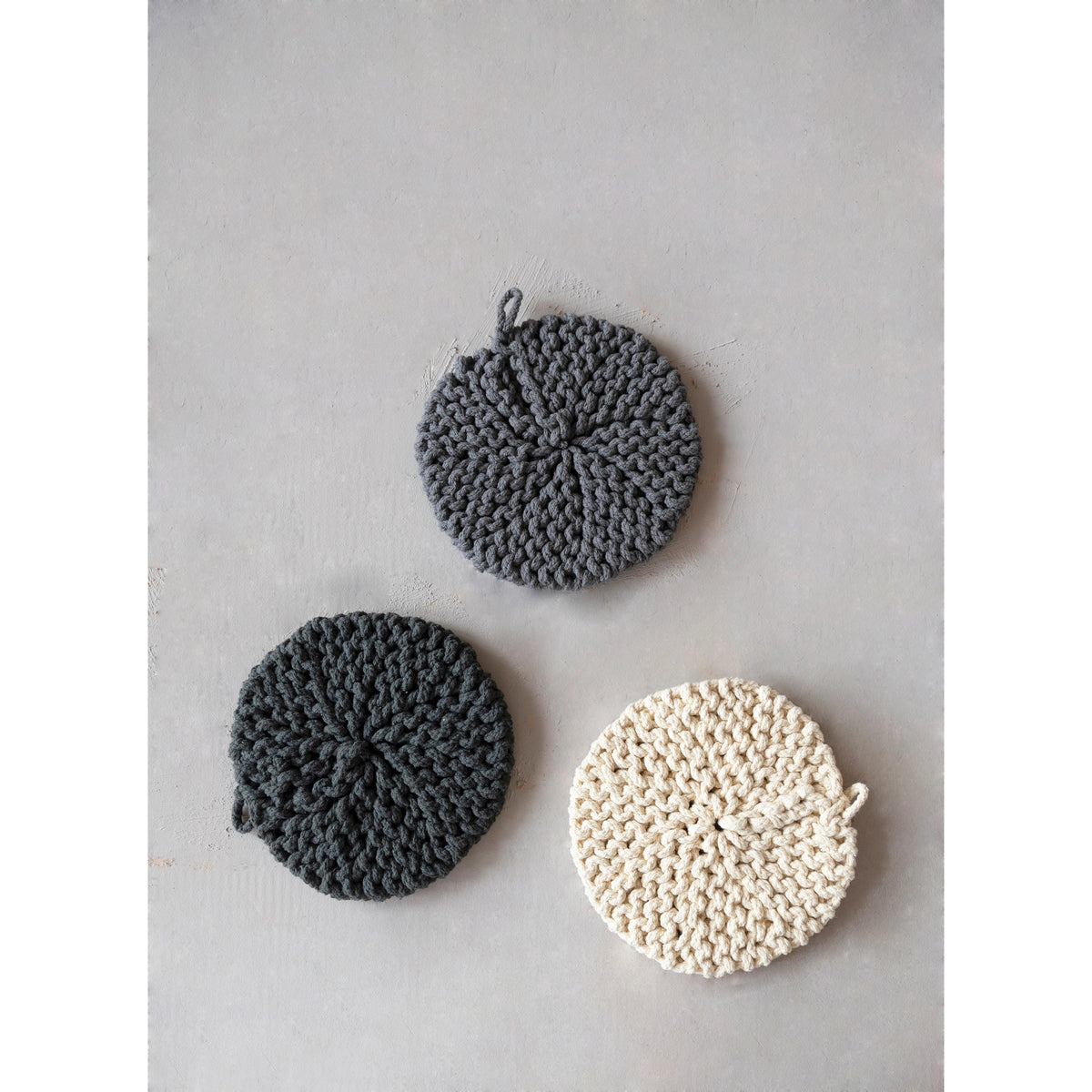 Round Cotton Crochet Pot Holder