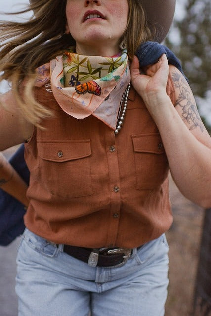 Heartland Series:The Lone Star State Inspired-Wild Rag Texas Silk Scarf