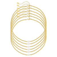 June Pearl Accented 3mm Beaded Necklace