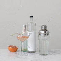 Glass Cocktail Shaker w/ Stainless Steel Top