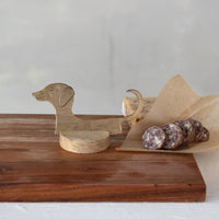 Dog Shaped Metal Cheese Knife Set