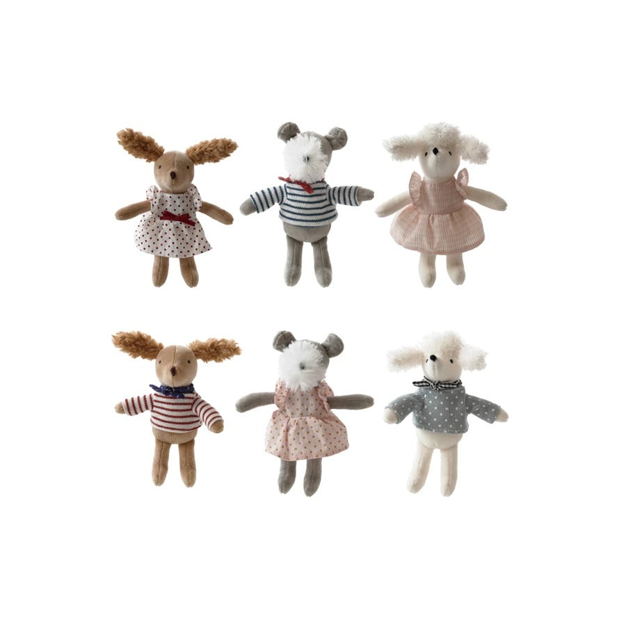 Plush Dog in Clothes