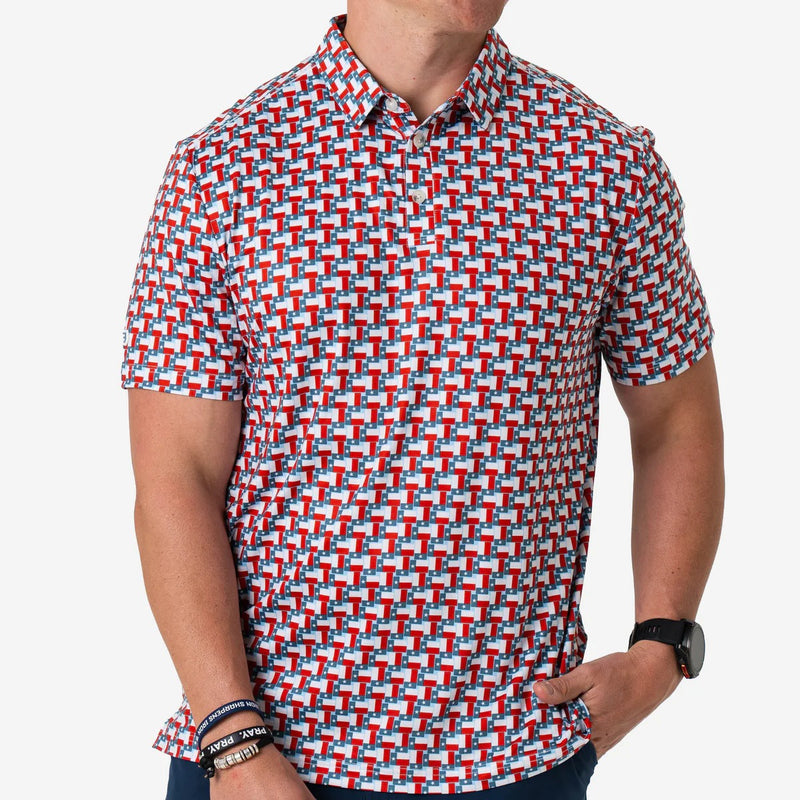 Texas Flag Performance Polo