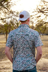 Classic Deer Camo Performance Button Up