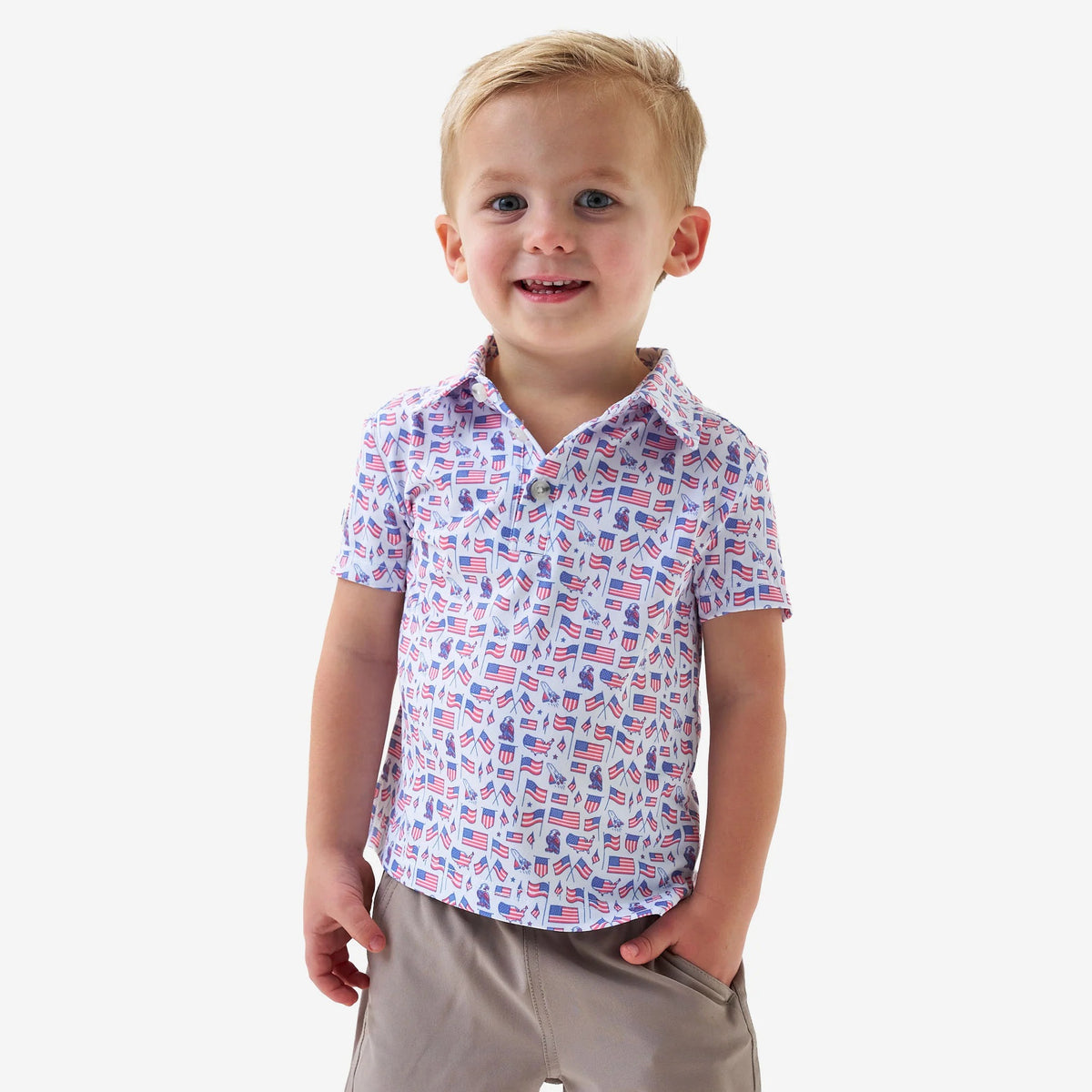 Youth Old Glory Performance Polo