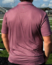 Texas Maroon Performance Polo