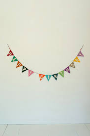 Felt Happy Birthday Garland