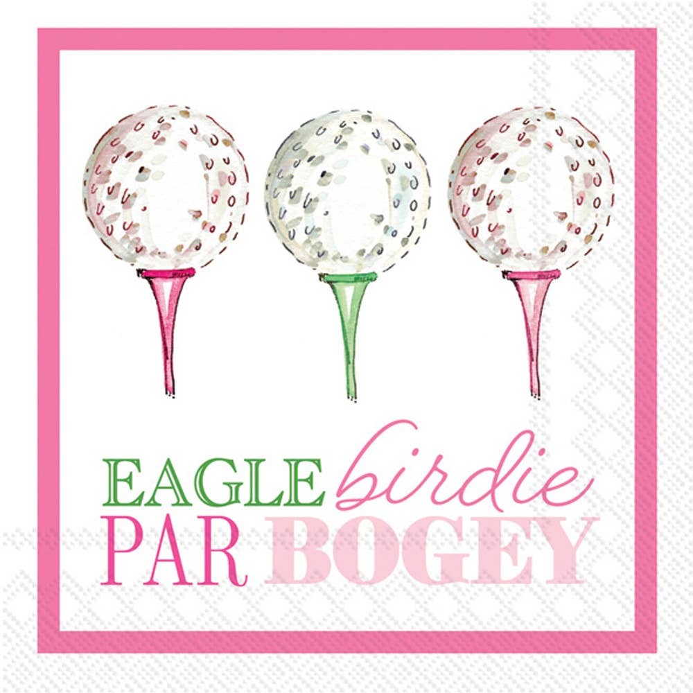 Cocktail Napkins - Eagle Birdie Par Bogey
