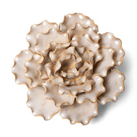 Pearl Sea Lettuce Ceramic Wall Flower
